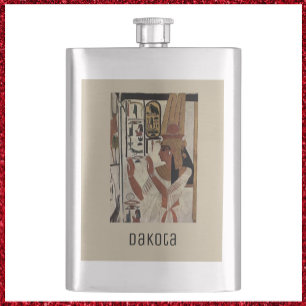 Ancient Egypt Hieroglyphics  Hip Flask