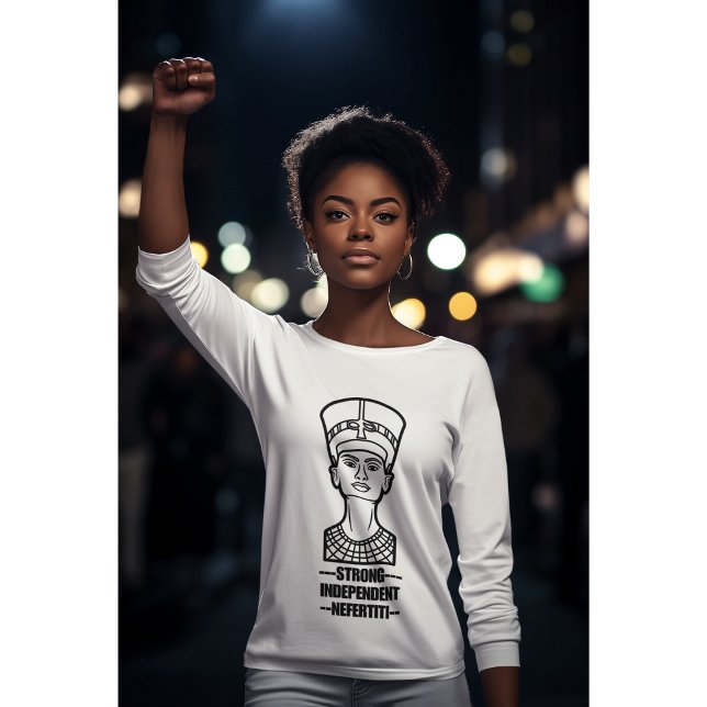 Ancient Egypt historical Strong queen Nefertiti T-Shirt (Creator Uploaded)