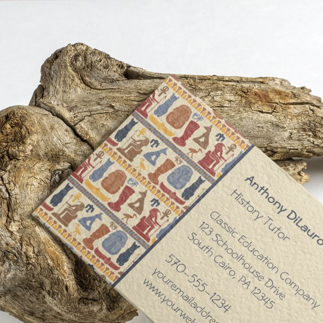Ancient Egypt History Tutor Travel Business Card (Creator Uploaded)