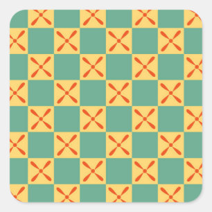 ancient egypt pattern vintage checkered square tex sticker