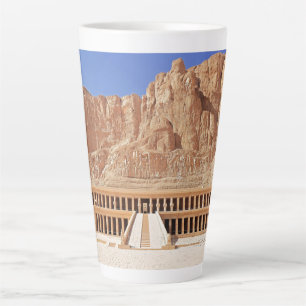 Ancient Egypt Pharaoh deir el bahri Temple Dynasty Latte Mug