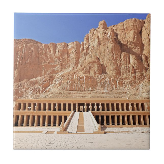 Ancient Egypt Pharaoh deir el bahri Temple Dynasty Tile (Front)
