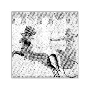 Ancient Egypt Pharaoh Ramesses II Colourful Drawin Self-inking Stamp