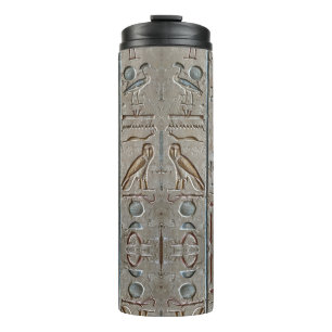 Ancient Egypt Pharaohs Hieroglyphs Engrave Text Thermal Tumbler