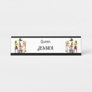 Ancient Egypt Pharaohs Lavish Ormamentation Desk Name Plate