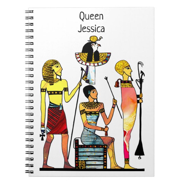 Ancient Egypt Pharaohs Lavish Ormamentation Notebook (Front)