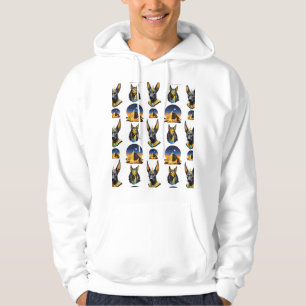 Ancient Egypt Pyramid Anubis Pattern Design  Hoodie