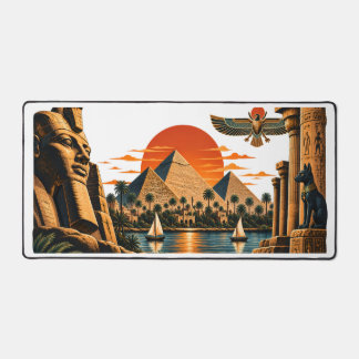 Ancient Egypt Pyramids & Nile Vintage Egyptian Des Desk Mat