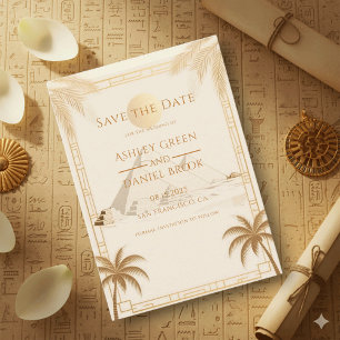 Ancient Egypt Pyramids Of Giza Egyptian Wedding Save The Date