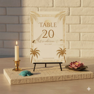 Ancient Egypt Pyramids Of Giza Egyptian Wedding Table Number