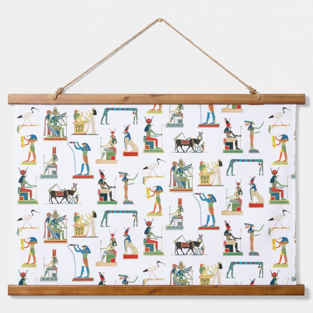 Ancient Egypt Vintage Egyptian Pattern   Hanging Tapestry (Front)