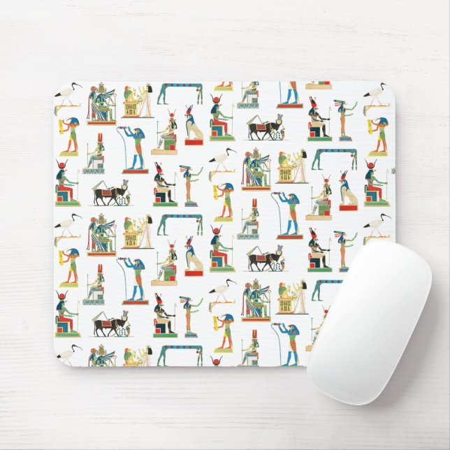 Ancient Egypt Vintage Egyptian Pattern  Mouse Pad (With Mouse)