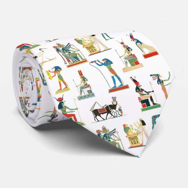 Ancient Egypt Vintage Egyptian Pattern Tie (Rolled)