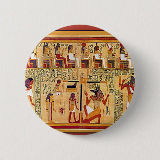 Ancient Egyptian Book of the Dead. 6 Cm Round Badge