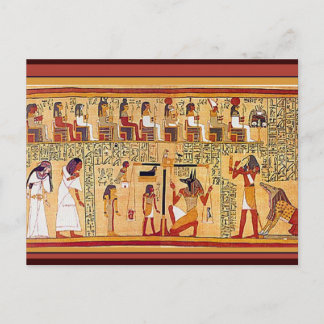 Ancient Egyptian Book of the Dead. Postcard