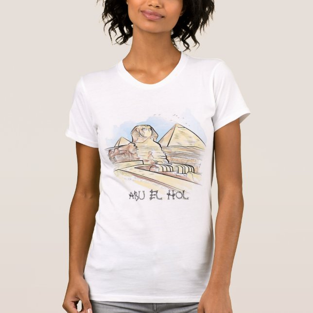Ancient Egyptian civilisation cool pyramids design T-Shirt (Front)