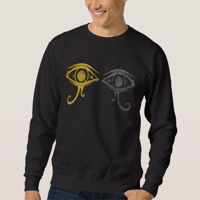 Ancient egyptian Eye of Horus  Apparel Sweatshirt (Front)