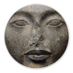 Ancient Egyptian Face - Amun King Tutankhamun Tut  Ceramic Knob
