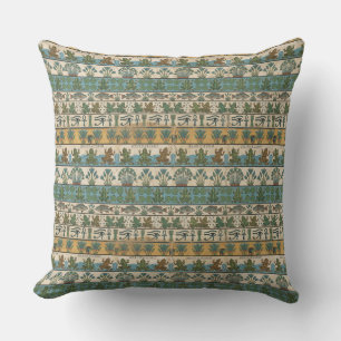 Ancient Egyptian Frog Pattern Cushion