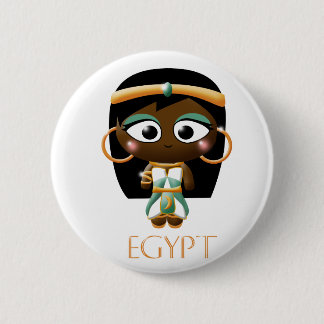 Ancient Egyptian Girl 6 Cm Round Badge