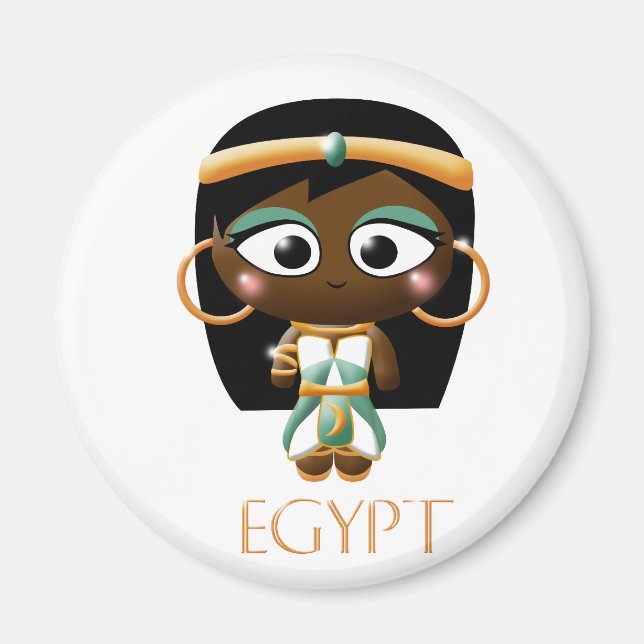 Ancient Egyptian Girl Magnet (Front)