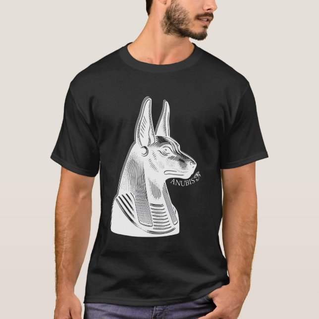 Ancient Egyptian God Anubis Eye Of Horus Kemet Egy T-Shirt (Front)