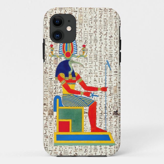 Ancient Egyptian God Thoth Hieroglyphics Design Case-Mate iPhone Case (Back)
