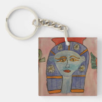 Ancient Egyptian Goddess Acrylic Key Ring