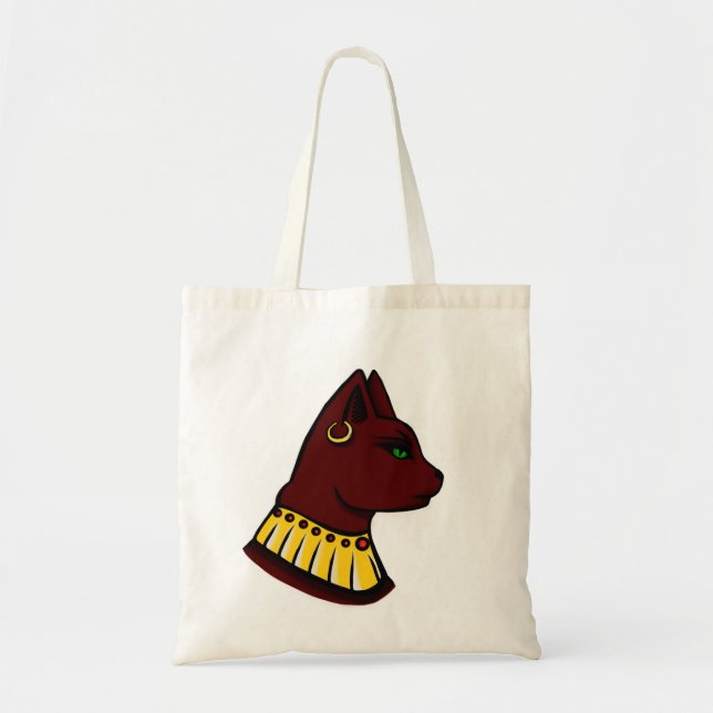 Ancient Egyptian Goddess Bastet Tote Bag (Front)
