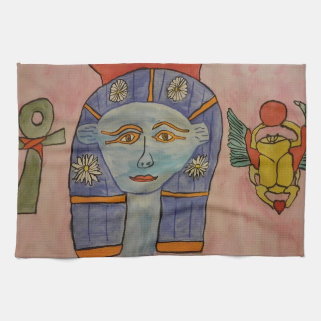 Ancient Egyptian Goddess Tea Towel (Horizontal)