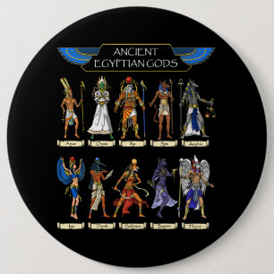 Ancient Egyptian Gods 6 Cm Round Badge
