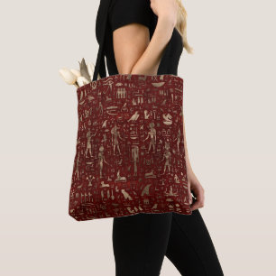 Ancient Egyptian Gods and hieroglyphs Tote Bag