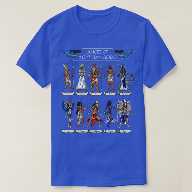Ancient Egyptian Gods T-Shirt (Design Front)