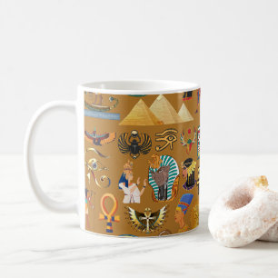 Ancient Egyptian Hieroglyphic -Pattern Hieroglyphi Coffee Mug