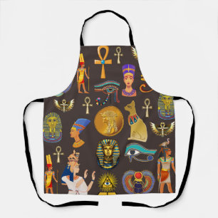 Ancient Egyptian Hieroglyphic Pattern Symbol   Apron