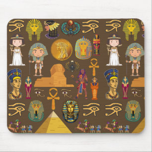 Ancient Egyptian Hieroglyphic -Pattern Symbol  Mouse Pad