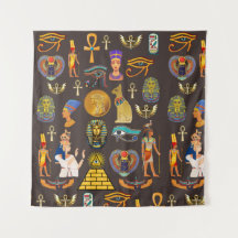 Ancient Egyptian Hieroglyphic Pattern Symbol  