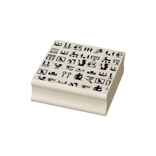 Ancient Egyptian Hieroglyphics Art Rubber Stamp (Stamp)