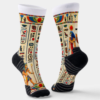 Ancient Egyptian Hieroglyphs and Pharaonic Socks