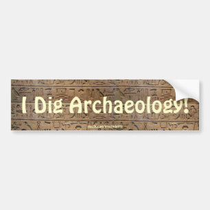 Ancient Egyptian Hieroglyphs Designer Gift Bumper Sticker