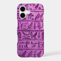 Ancient Egyptian Hieroglyphs Purple iPhone 7 Case