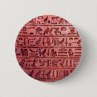 Ancient Egyptian Hieroglyphs Red