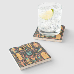 Ancient Egyptian Hieroglyphs Stone Coaster
