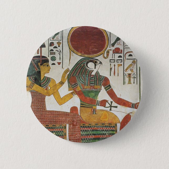 Ancient Egyptian Horus 6 Cm Round Badge (Front)
