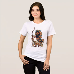 Ancient Egyptian Hunt with Leopards Tri-Blend Shirt