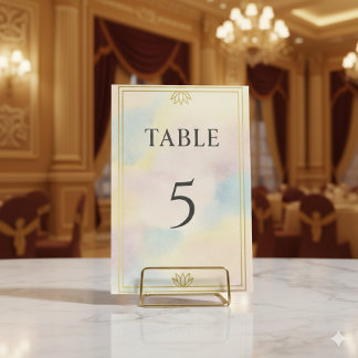 Ancient Egyptian Lotus Table Number
