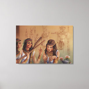 Ancient Egyptian Musicians Fine Art Foam Board Canvas Print