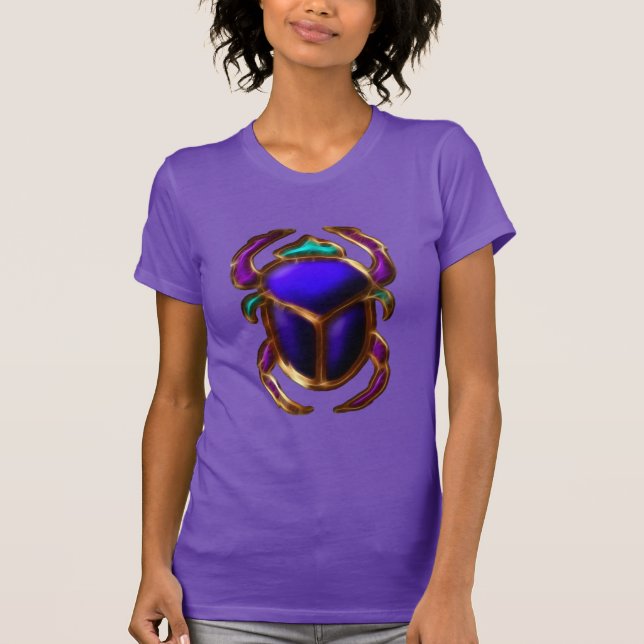 Ancient Egyptian Mystical Scarab Art T-Shirt (Front)