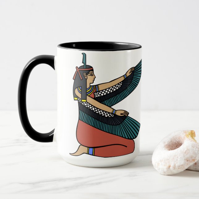 Ancient Egyptian Mythology Art Mug (With Donut)