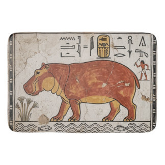 Ancient Egyptian Old Kingdom Nile Hippopotamus Bath Mat